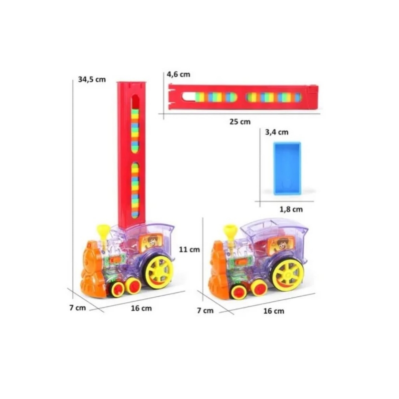 Foto 3 pulgar | Juguete Electrónico Domino Train Card Para Coche Con Sonido Y Luces - Venta Internacional.