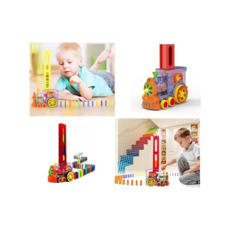 Foto 4 pulgar | Juguete Electrónico Domino Train Card Para Coche Con Sonido Y Luces - Venta Internacional.