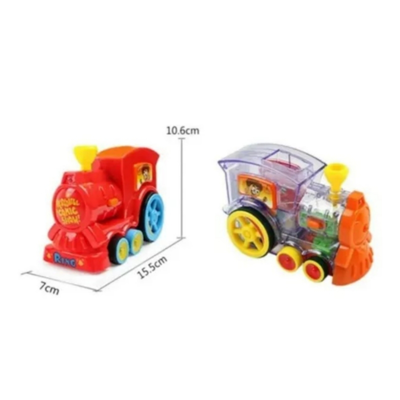 Foto 4 pulgar | Juguete Electrónico Domino Train Car Para Niños Con 80 Bloques - Venta Internacional.