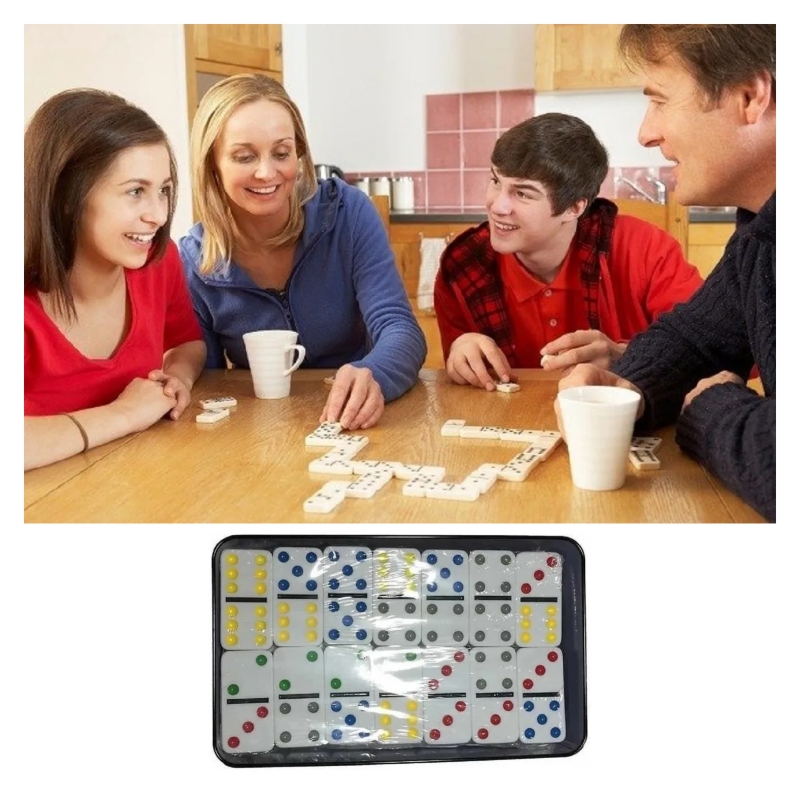 Foto 2 | Juego De Mesa Familiar Domino De 91 Piezas - Venta Internacional.