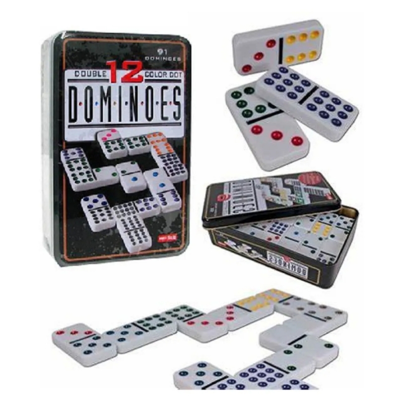 Foto 4 pulgar | Juego De Mesa Familiar Domino De 91 Piezas - Venta Internacional.