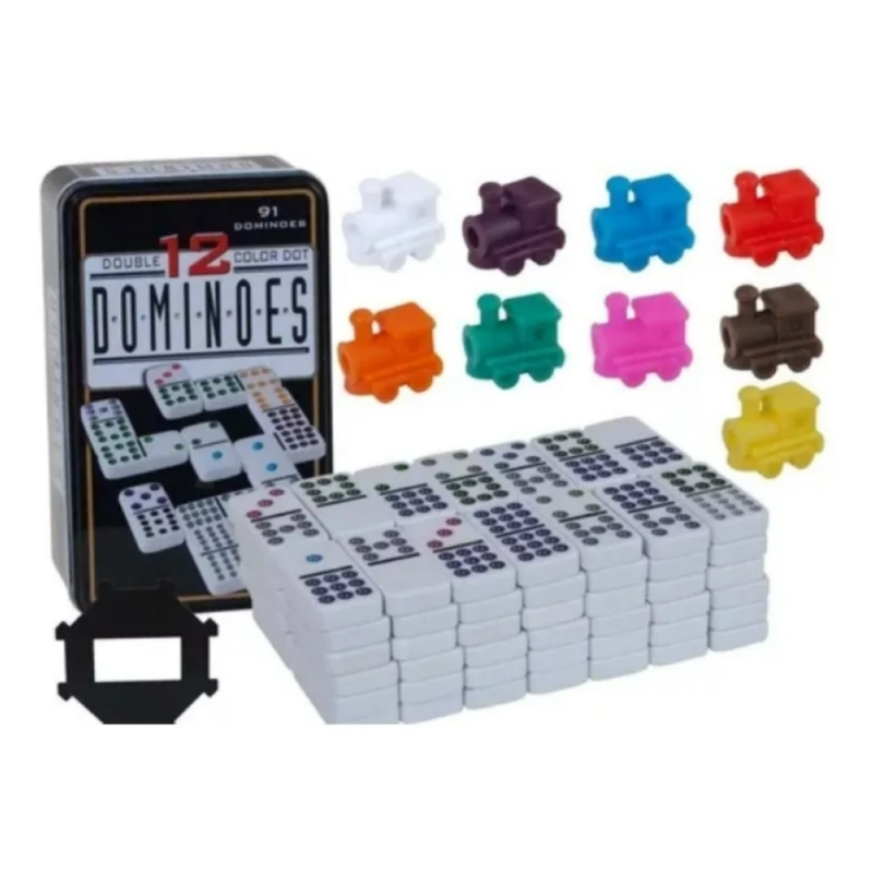 Foto 2 pulgar | Juego De Dominó Chancho Double 12 Con 91 Piezas Y Tren Mexicano - Venta Internacional.