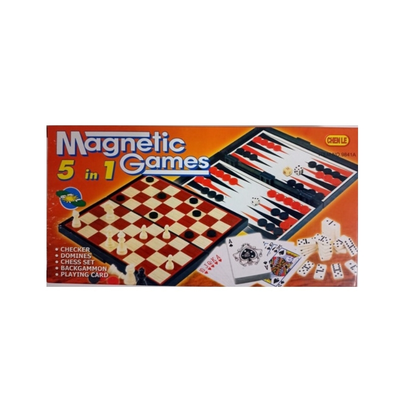 Juego Magnético De Ajedrez 5 En 1, Para Mujer, Dominó, Juego De Cartas - Venta Internacional.
