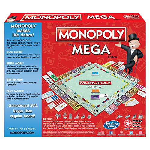 Foto 4 pulgar | Juegos De Movimientos Ganadores: Monopoly The Mega Edition P - Venta Internacional.