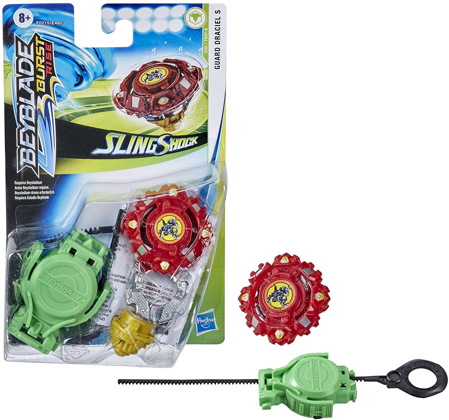 Foto 5 pulgar | Paquete de Inicio Beyblade Burst Rise Slingshock Guard Draciel S - Venta Internacional