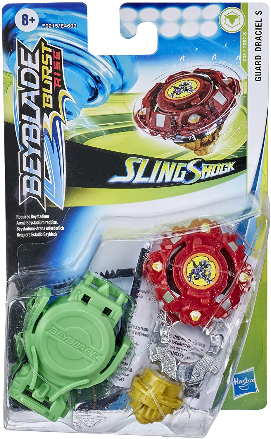 Foto 6 pulgar | Paquete de Inicio Beyblade Burst Rise Slingshock Guard Draciel S - Venta Internacional