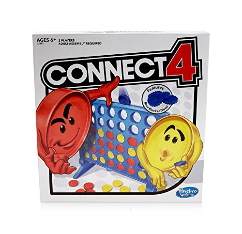 Juego de Mesa Connect 4 de Estrategia con Discos Bloqueadores Azules
