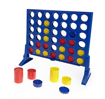 Foto 2 | Juego de Mesa Connect 4 de Estrategia con Discos Bloqueadores Azules