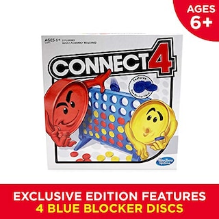 Foto 3 | Juego de Mesa Connect 4 de Estrategia con Discos Bloqueadores Azules