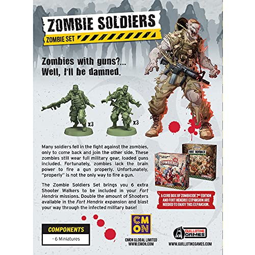 Foto 2 | Set Zombicide Zombie Soldiers de Segunda Edición - Venta Internacional