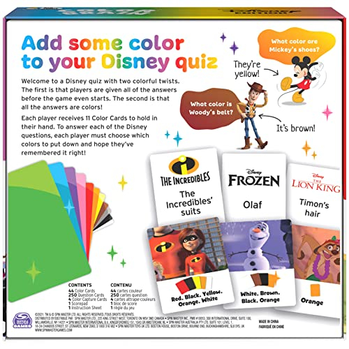 Foto 5 | Juego de Mesa Spin Master Games Disney Color Brain Mickey - Venta Internacional