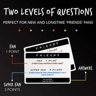 Foto 3 | Juego de Preguntas y Respuestas Programa de Televisión Paladone Friends con 100 Preguntas - Venta Internacional