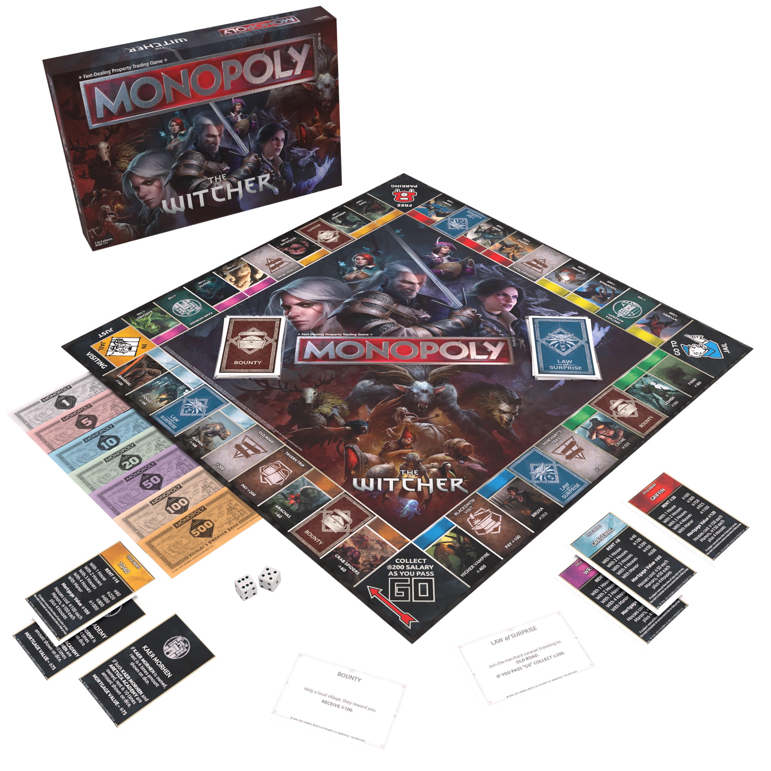 Foto 3 pulgar | Juego de Mesa Monopoly The Witcher con Licencia Oficial - Venta Internacional