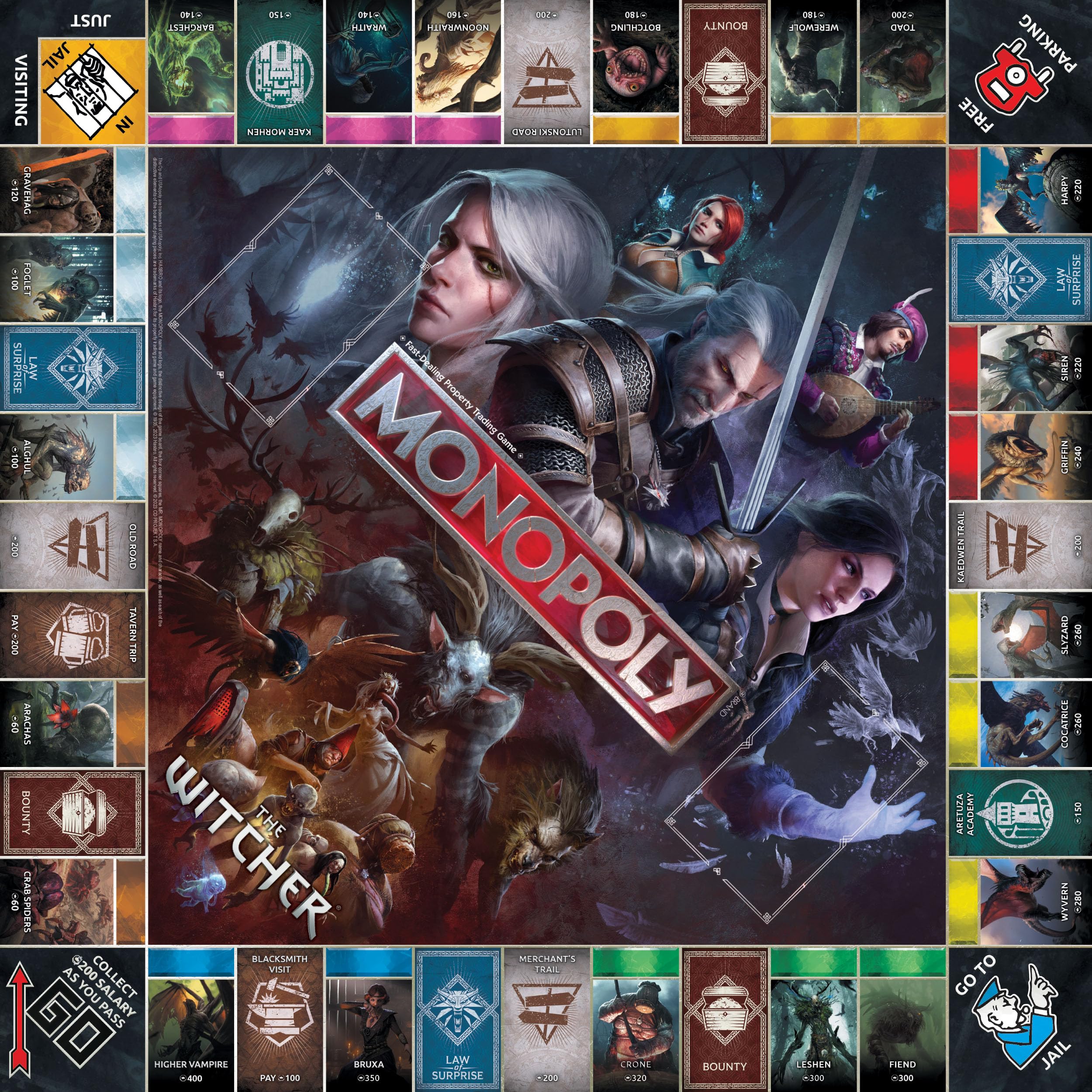 Foto 4 pulgar | Juego de Mesa Monopoly The Witcher con Licencia Oficial - Venta Internacional