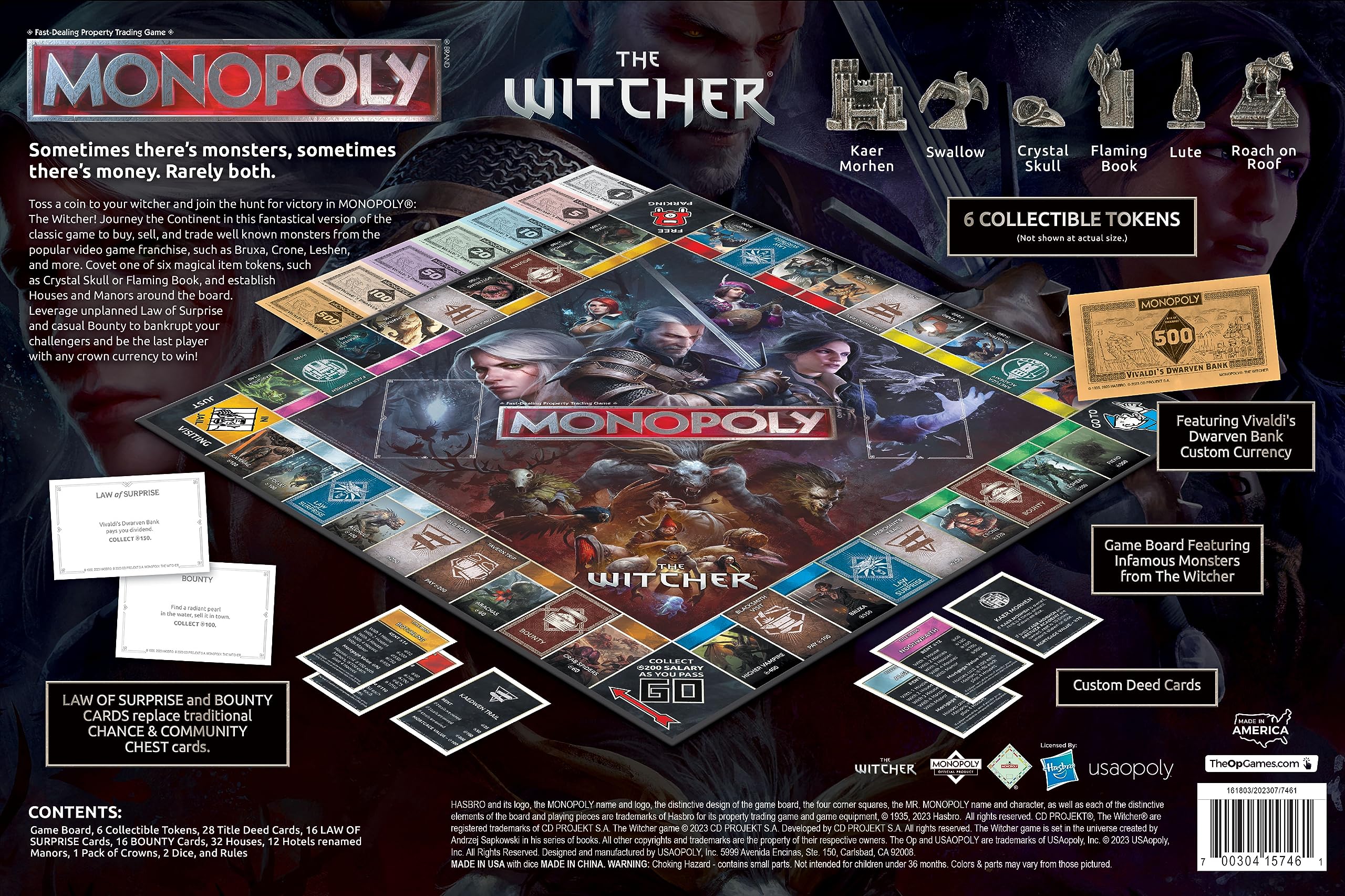 Foto 5 pulgar | Juego de Mesa Monopoly The Witcher con Licencia Oficial - Venta Internacional
