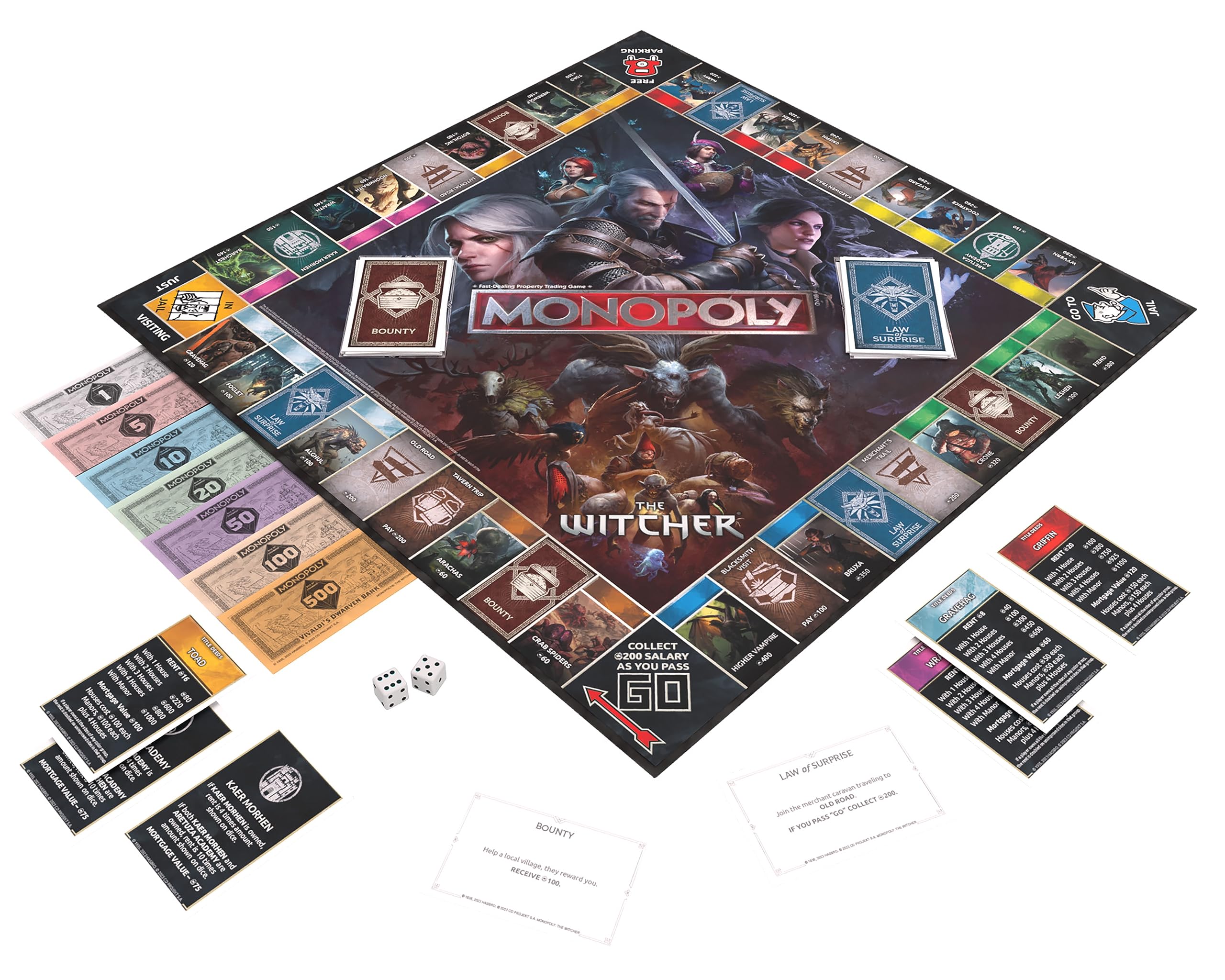 Foto 8 pulgar | Juego de Mesa Monopoly The Witcher con Licencia Oficial - Venta Internacional