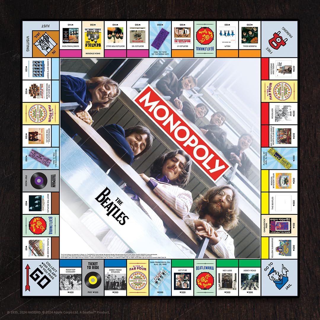 Foto 3 pulgar | Juego de Mesa Usaopoly Monopoly The Beatles Rock Band 2-6 Jugadores - Venta Internacional