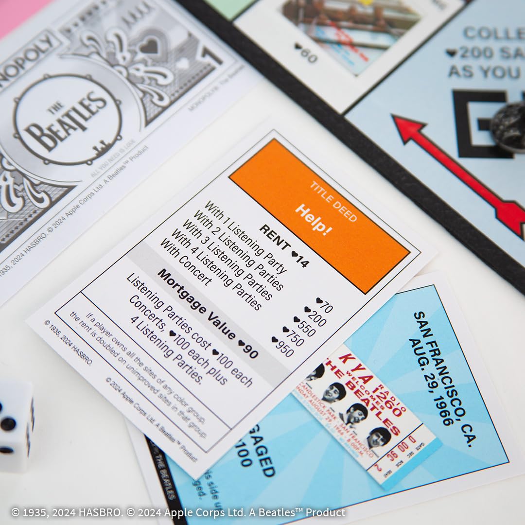 Foto 7 pulgar | Juego de Mesa Usaopoly Monopoly The Beatles Rock Band 2-6 Jugadores - Venta Internacional