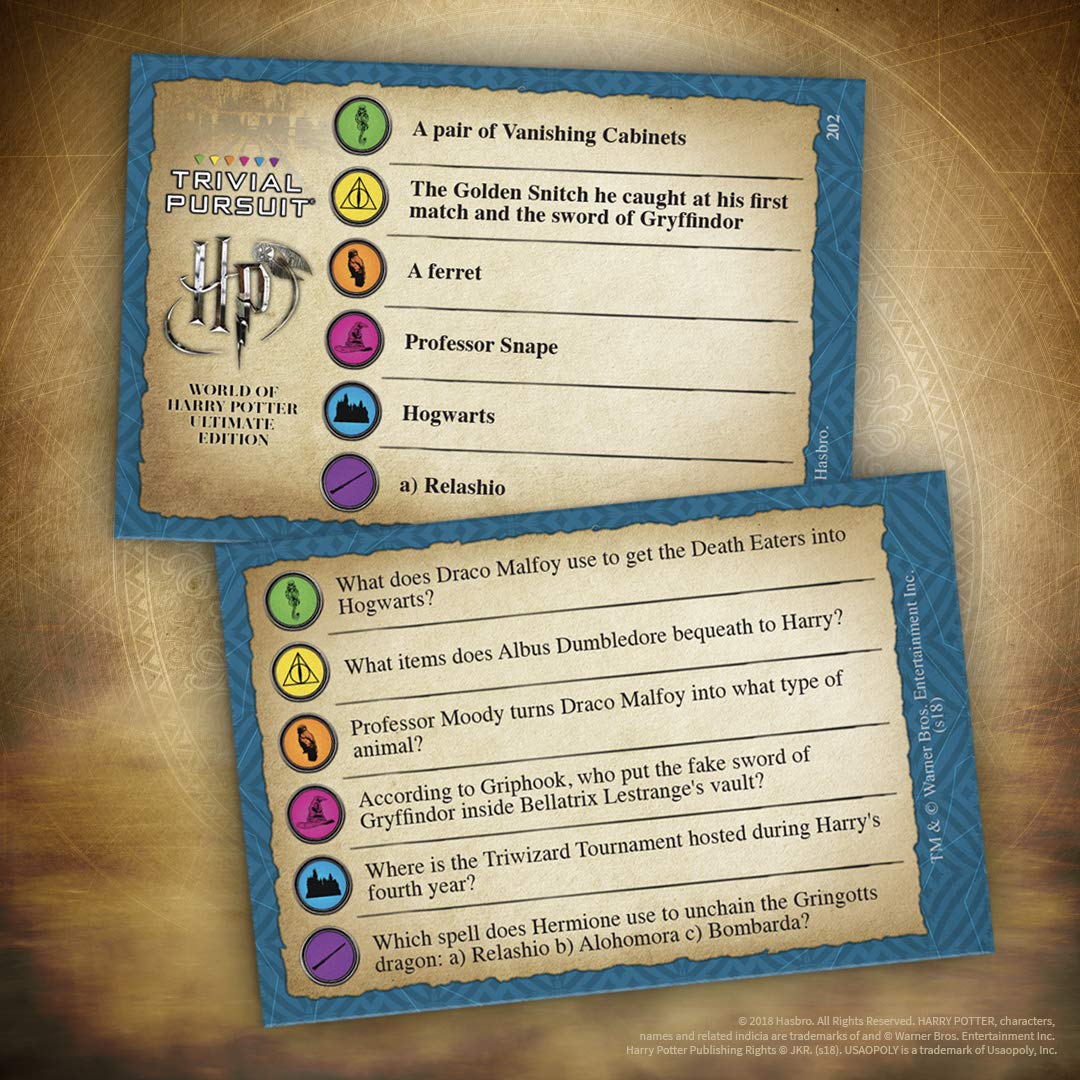 Foto 4 pulgar | Juego de Mesa  Usaopoly Trivial Pursuit World Of Harry Potter Ultimate Edition - Venta Internacional
