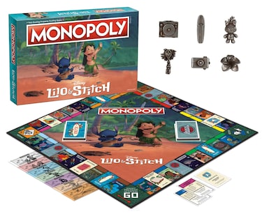 Foto 2 | Juego de Monopoly Lilo & Stitch de Disney - Versión tropical para 2-6 jugadores