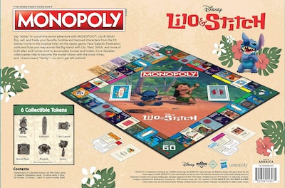 Foto 6 | Juego de Monopoly Lilo & Stitch de Disney - Versión tropical para 2-6 jugadores