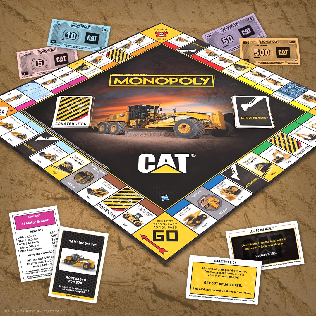 Foto 3 pulgar | Juego de Mesa Usaopoly Monopoly Caterpillar - Venta Internacional