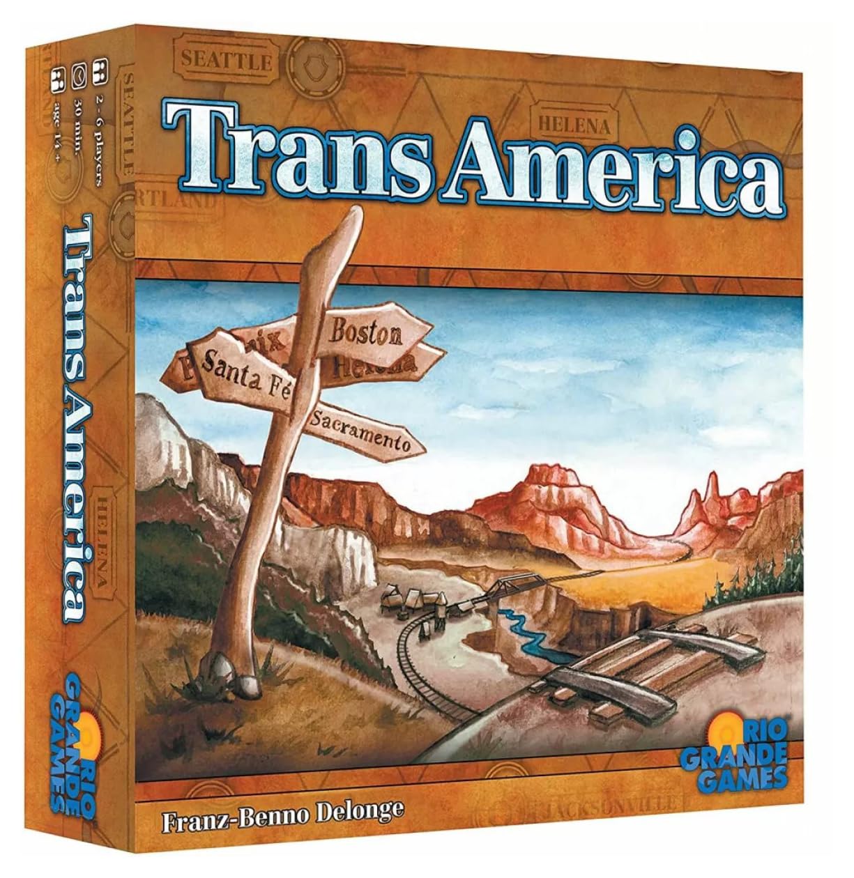 Foto 2 pulgar | Juego De Mesa Río Grande Games Transamérica para Mayores de 8 Años - Venta Internacional
