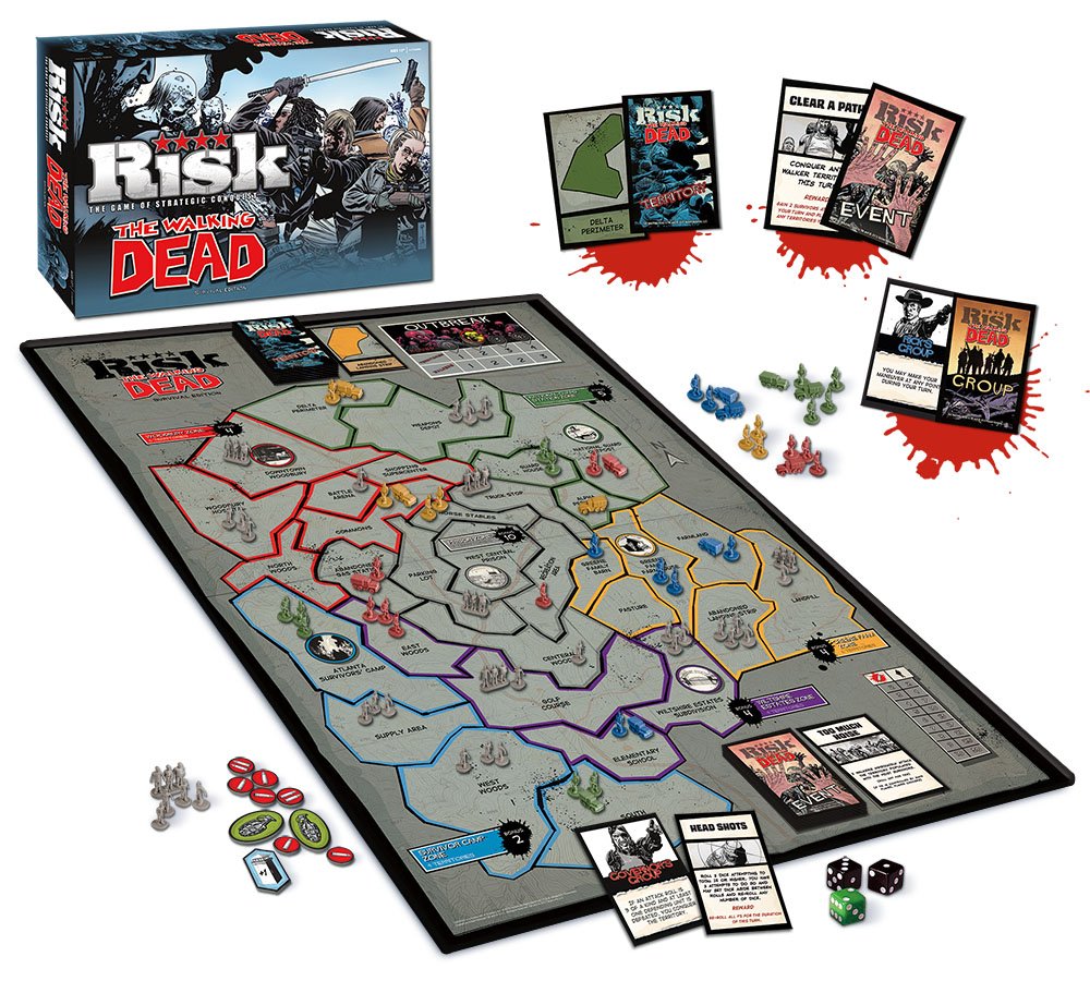 Foto 3 pulgar | Juego de Mesa Usaopoly The Walking Dead Risk Comic Edition - Venta Internacional