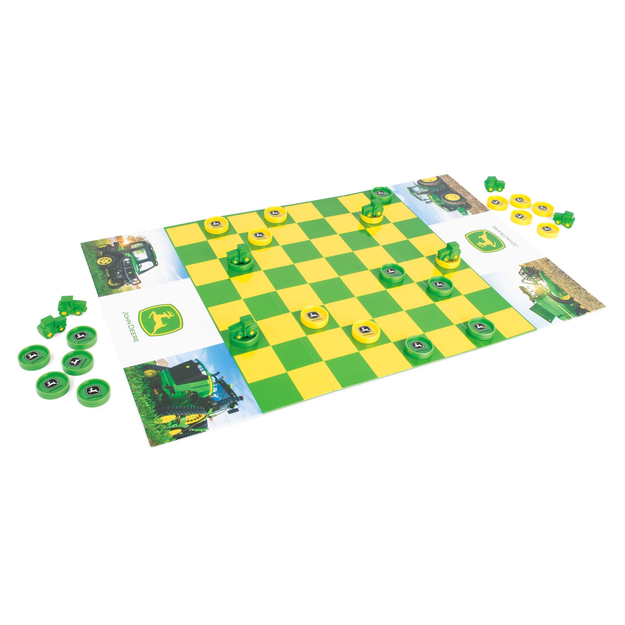 Foto 2 pulgar | Juego de Mesa John Deere Checkers con Tablero Plegable - Venta Internacional