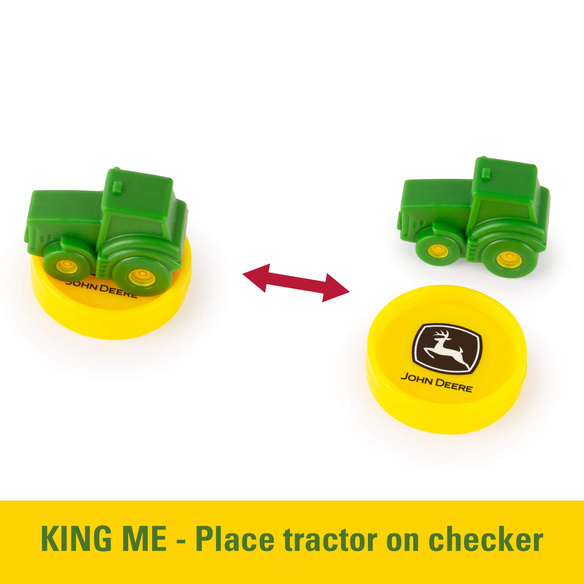 Foto 3 pulgar | Juego de Mesa John Deere Checkers con Tablero Plegable - Venta Internacional