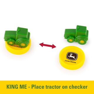 Foto 2 | Juego de Mesa John Deere Checkers con Tablero Plegable - Venta Internacional
