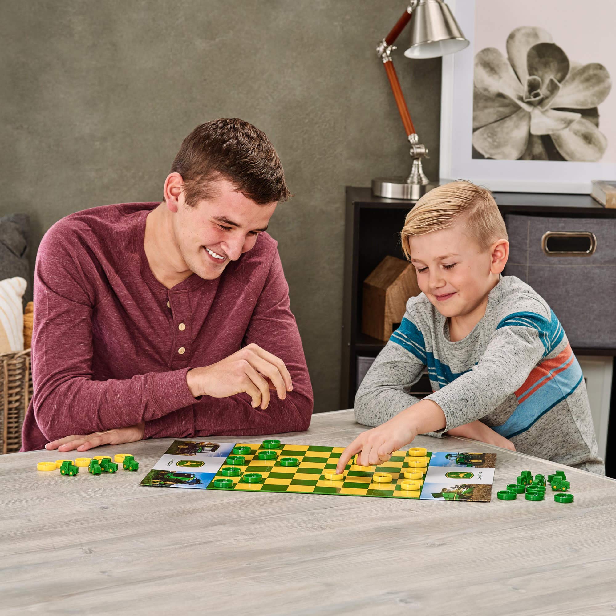 Foto 7 pulgar | Juego de Mesa John Deere Checkers con Tablero Plegable - Venta Internacional