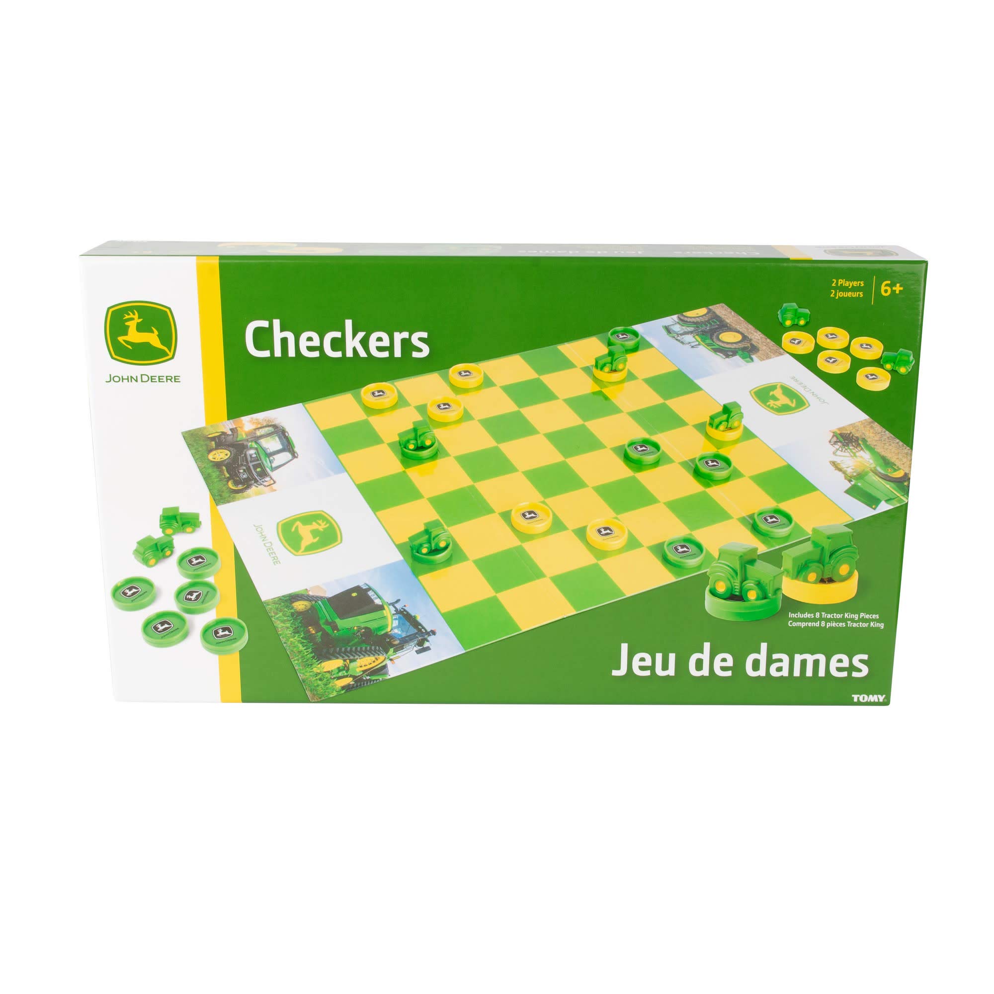 Foto 8 pulgar | Juego de Mesa John Deere Checkers con Tablero Plegable - Venta Internacional