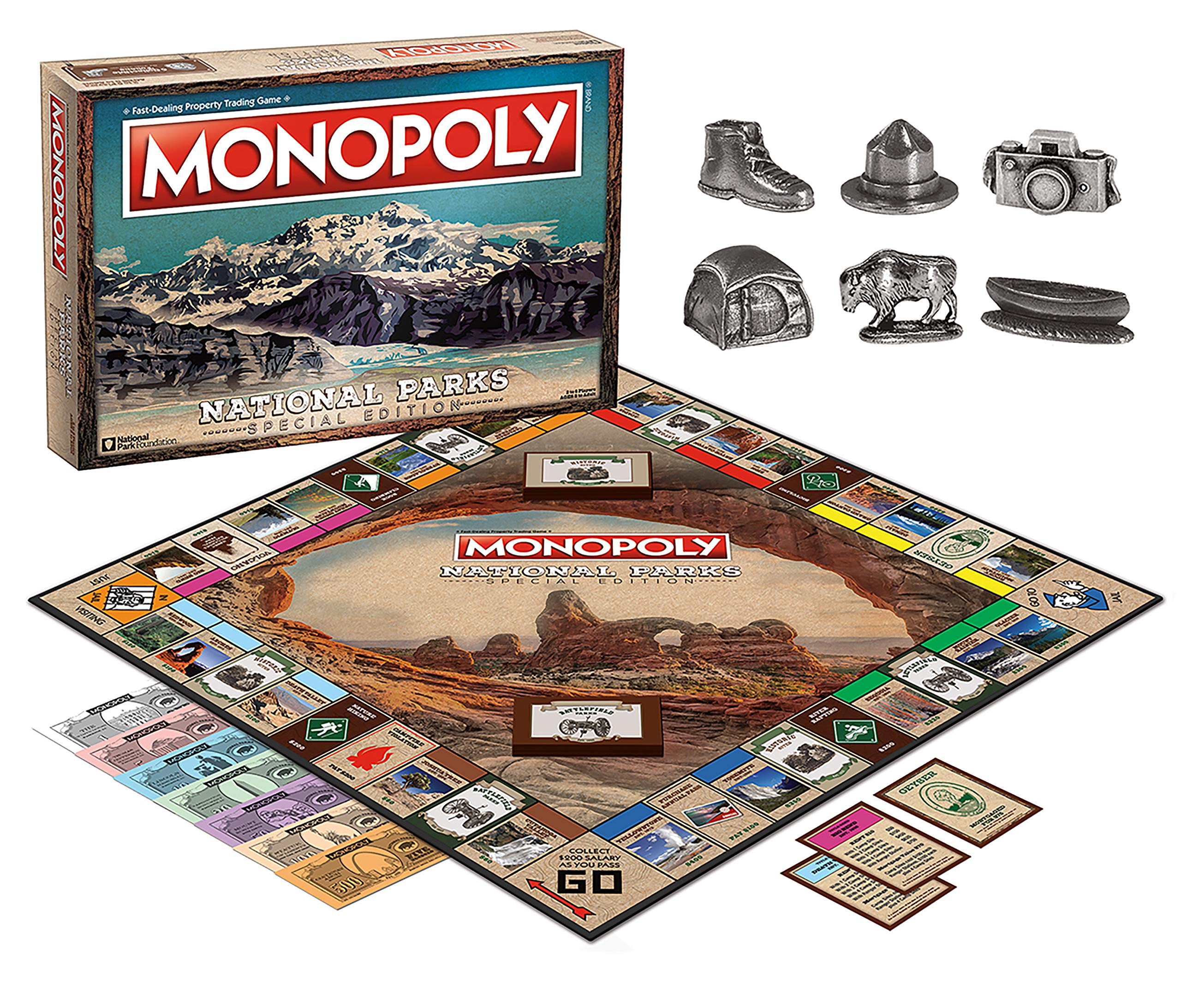 Foto 3 pulgar | Juego de Mesa Usaopoly Monopoly National Parks Edición 2020 - Venta Internacional