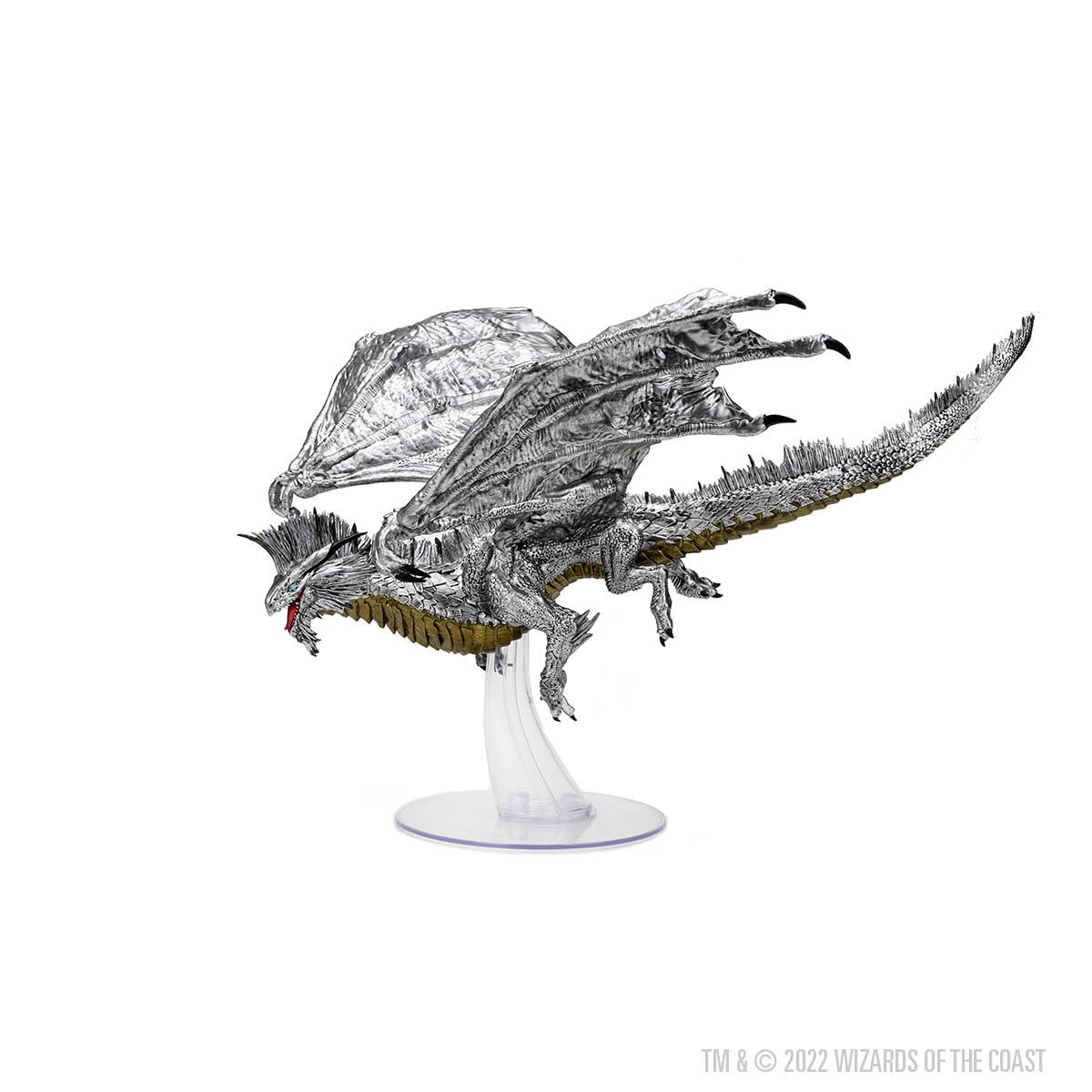 Foto 4 | Figura Wizkids D&d Icons Of The Realms Silver Dragon Adult - Venta Internacional
