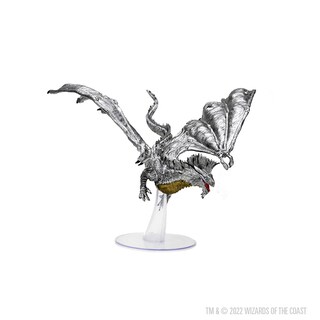 Foto 5 | Figura Wizkids D&d Icons Of The Realms Silver Dragon Adult - Venta Internacional