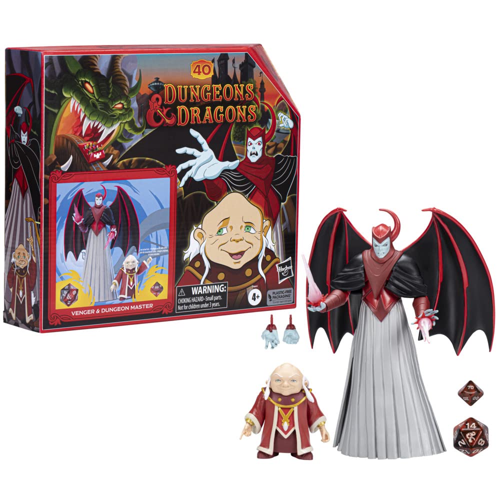 Foto 2 pulgar | Juguete Hasbro Dungeons & Dragons Cartoon Classics Dungeon Master & Venger - Venta Internacional