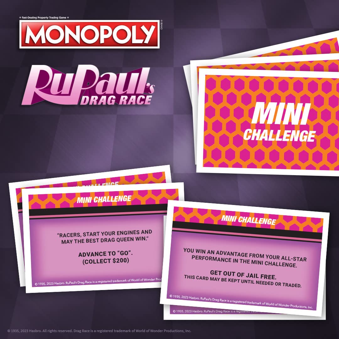 Foto 6 pulgar | Juego de Mesa Usaopoly Monopoly Rupaul's Drag Race para 6 Jugadores - Venta Internacional