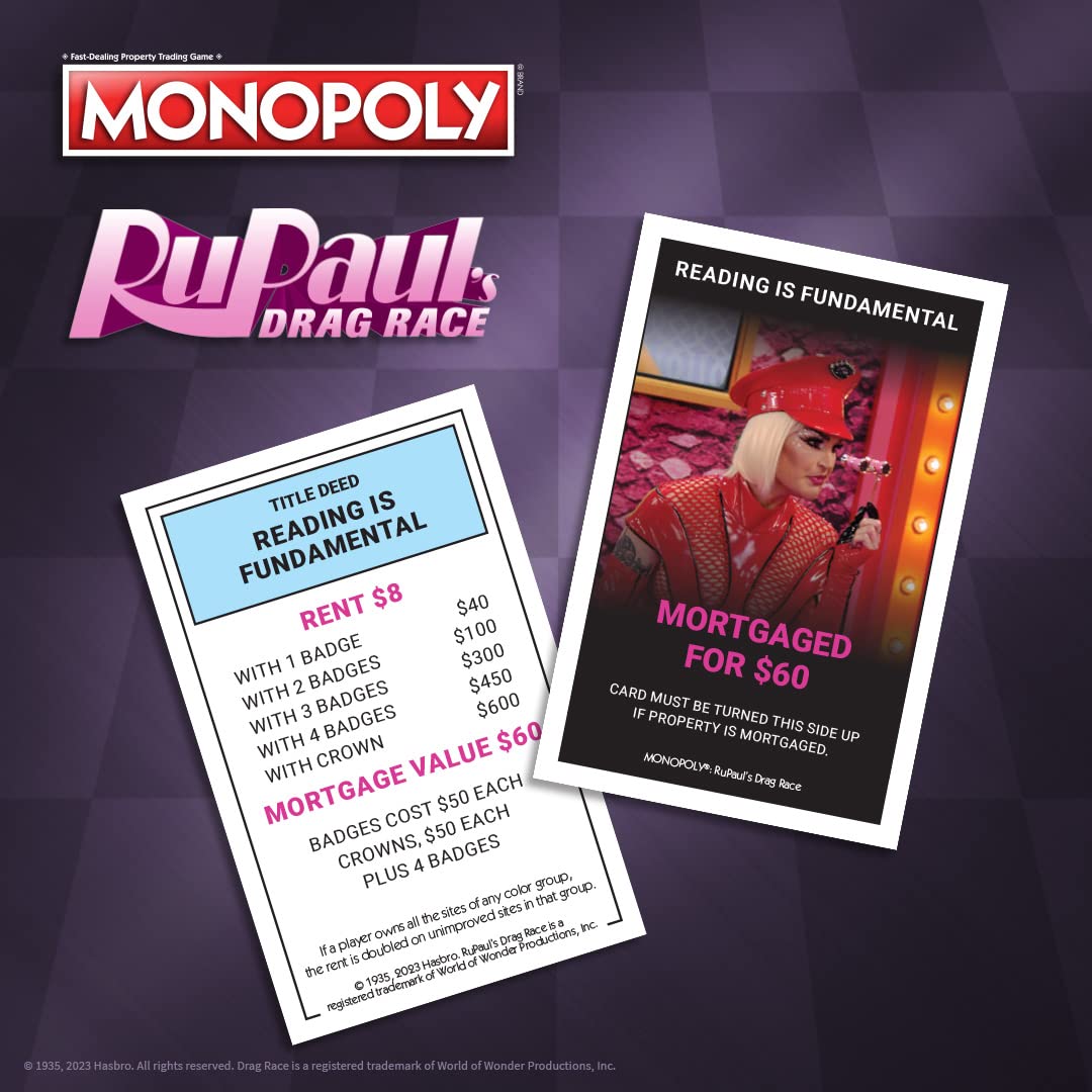 Foto 7 pulgar | Juego de Mesa Usaopoly Monopoly Rupaul's Drag Race para 6 Jugadores - Venta Internacional