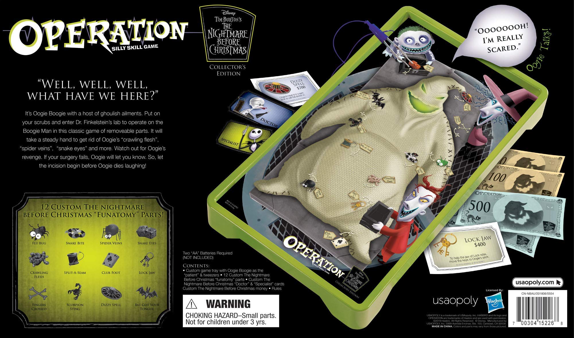 Foto 4 pulgar | Juego de Mesa Usaopoly Operation Disney The Nightmare Before Christmas - Venta Internacional