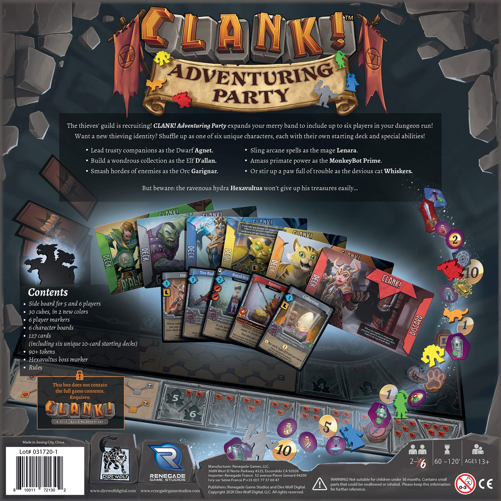 Foto 3 pulgar | Juego de Mesa Renegade Game Studios Clank! Fiesta de Aventuras para hasta 6 Jugadores