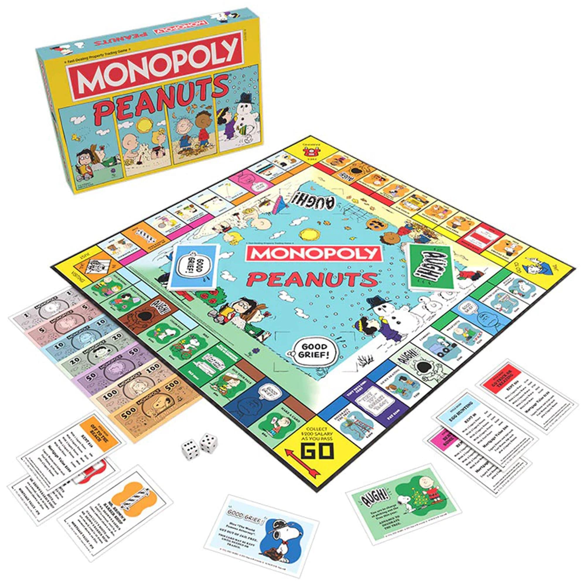Foto 2 pulgar | Juego de Mesa Monopoly Peanuts Snoopy Sled - Edición Coleccionista
