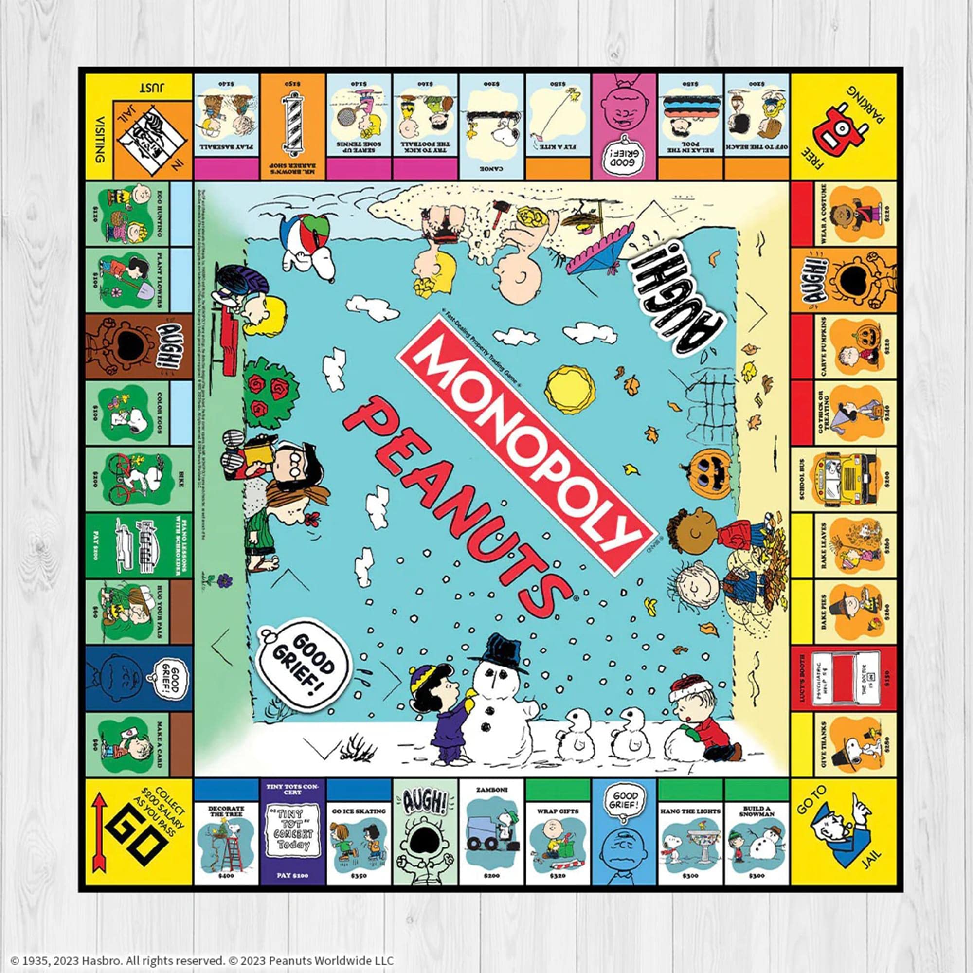 Foto 5 pulgar | Juego de Mesa Monopoly Peanuts Snoopy Sled - Edición Coleccionista