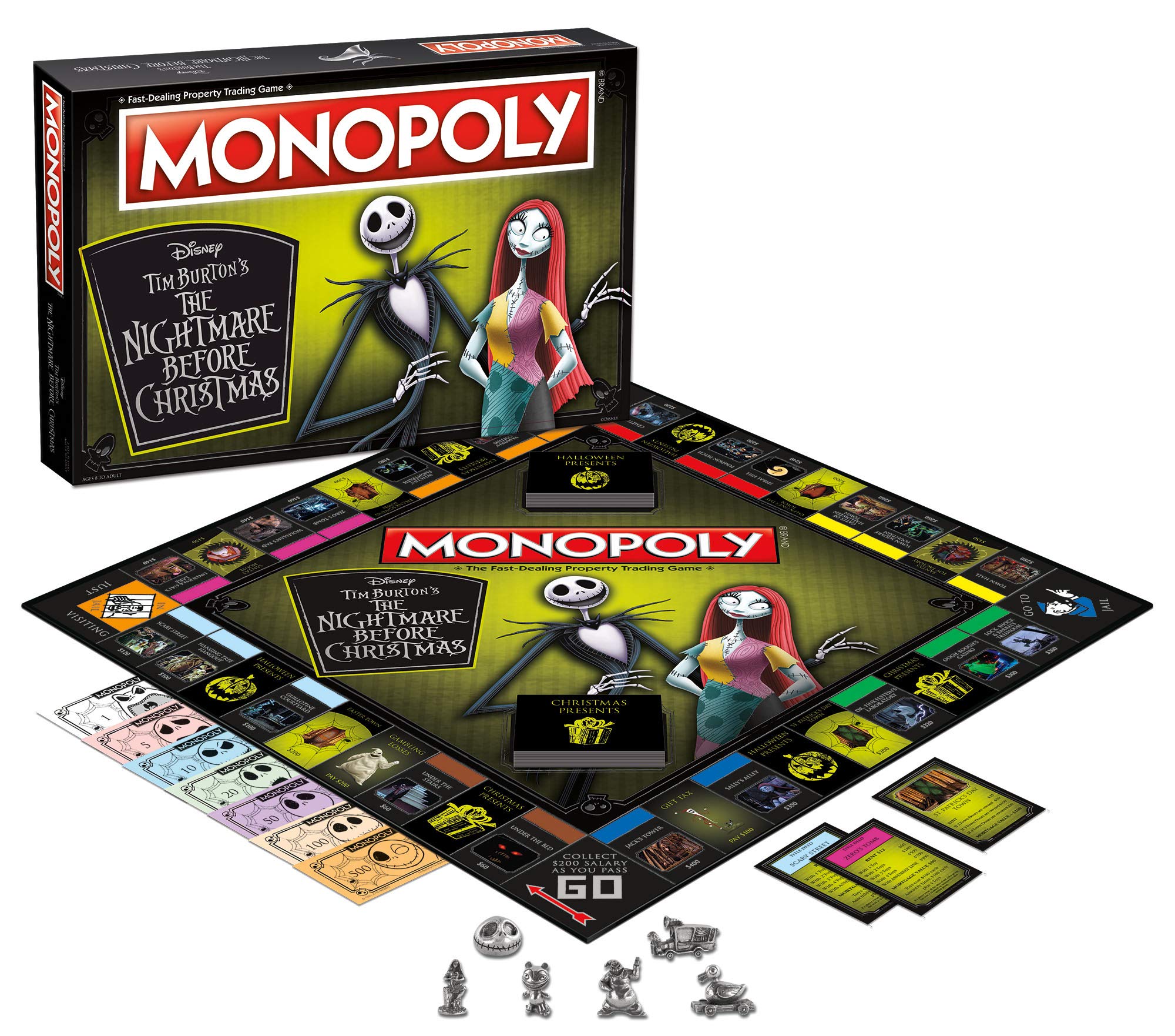 Foto 3 pulgar | Juego de Mesa Monopoly Disney Nightmare Before Christmas - Venta Internacional