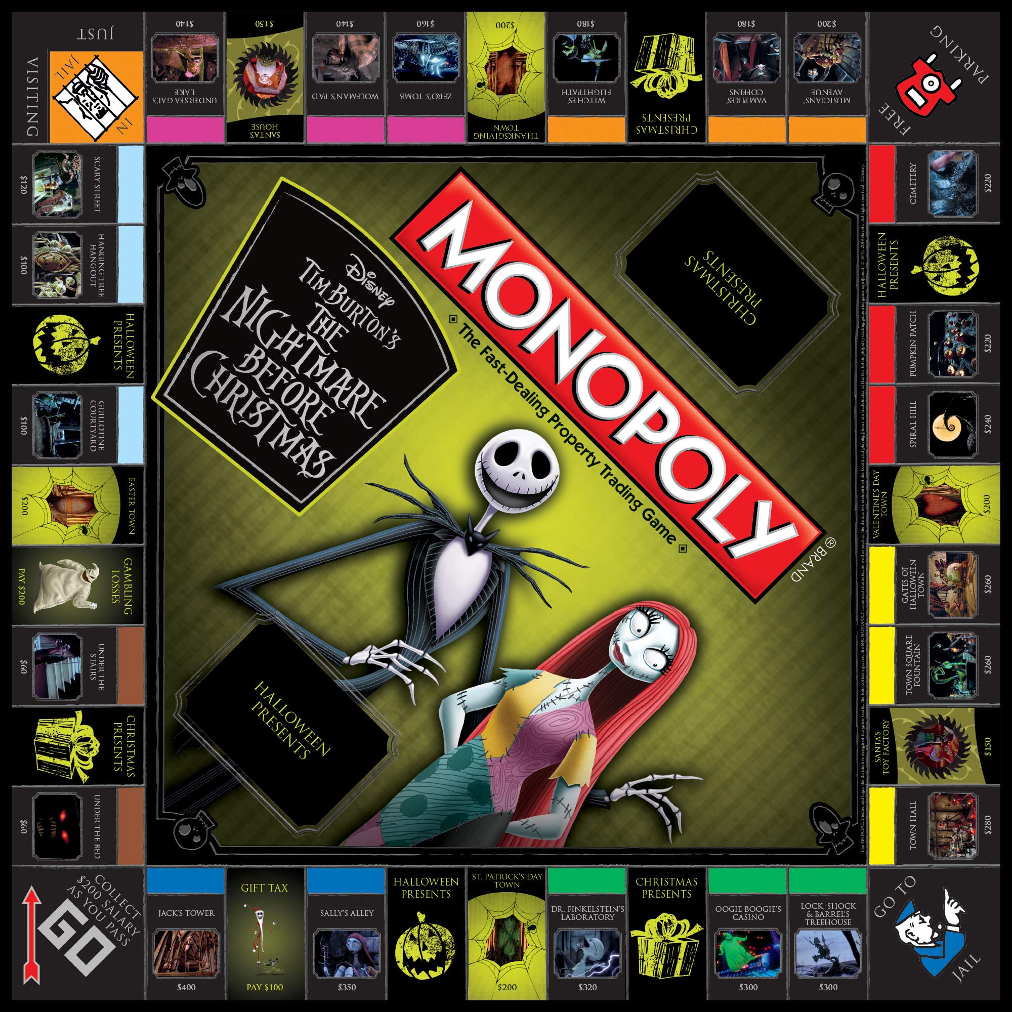 Foto 4 pulgar | Juego de Mesa Monopoly Disney Nightmare Before Christmas - Venta Internacional