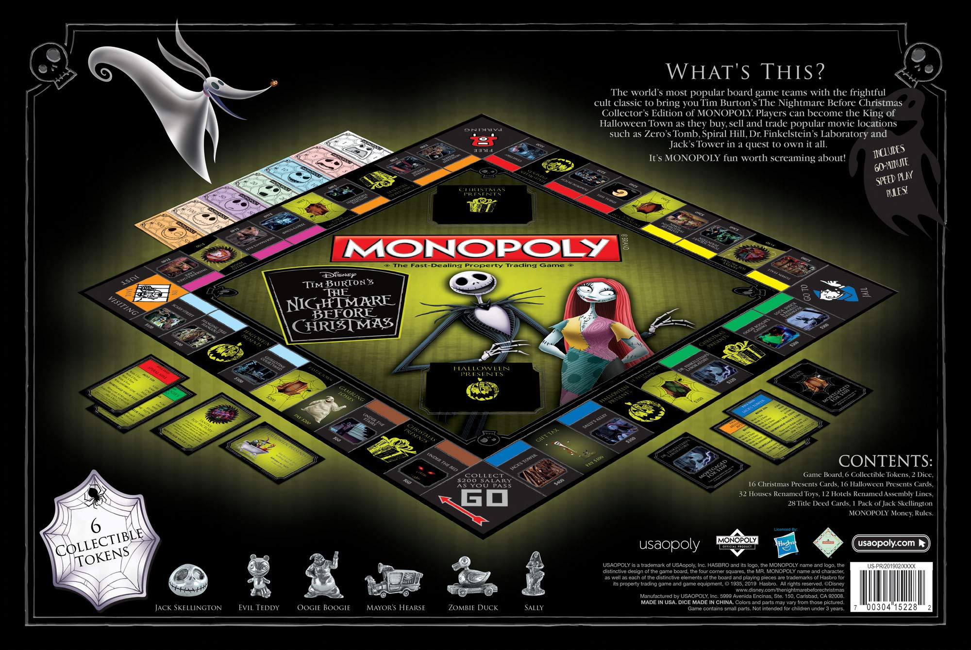 Foto 6 pulgar | Juego de Mesa Monopoly Disney Nightmare Before Christmas - Venta Internacional