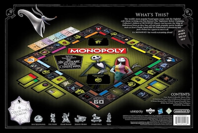 Foto 5 | Juego de Mesa Monopoly Disney Nightmare Before Christmas - Venta Internacional