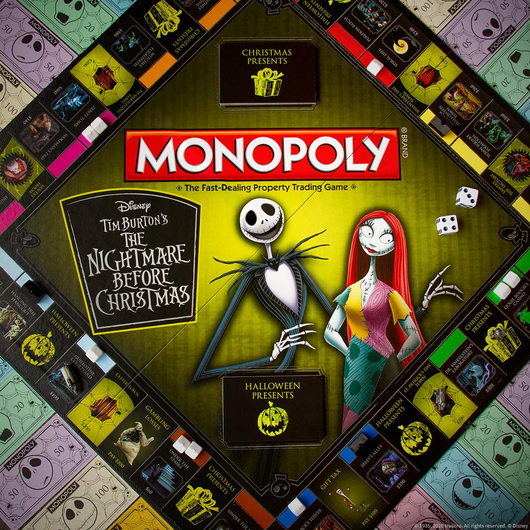 Foto 7 pulgar | Juego de Mesa Monopoly Disney Nightmare Before Christmas - Venta Internacional