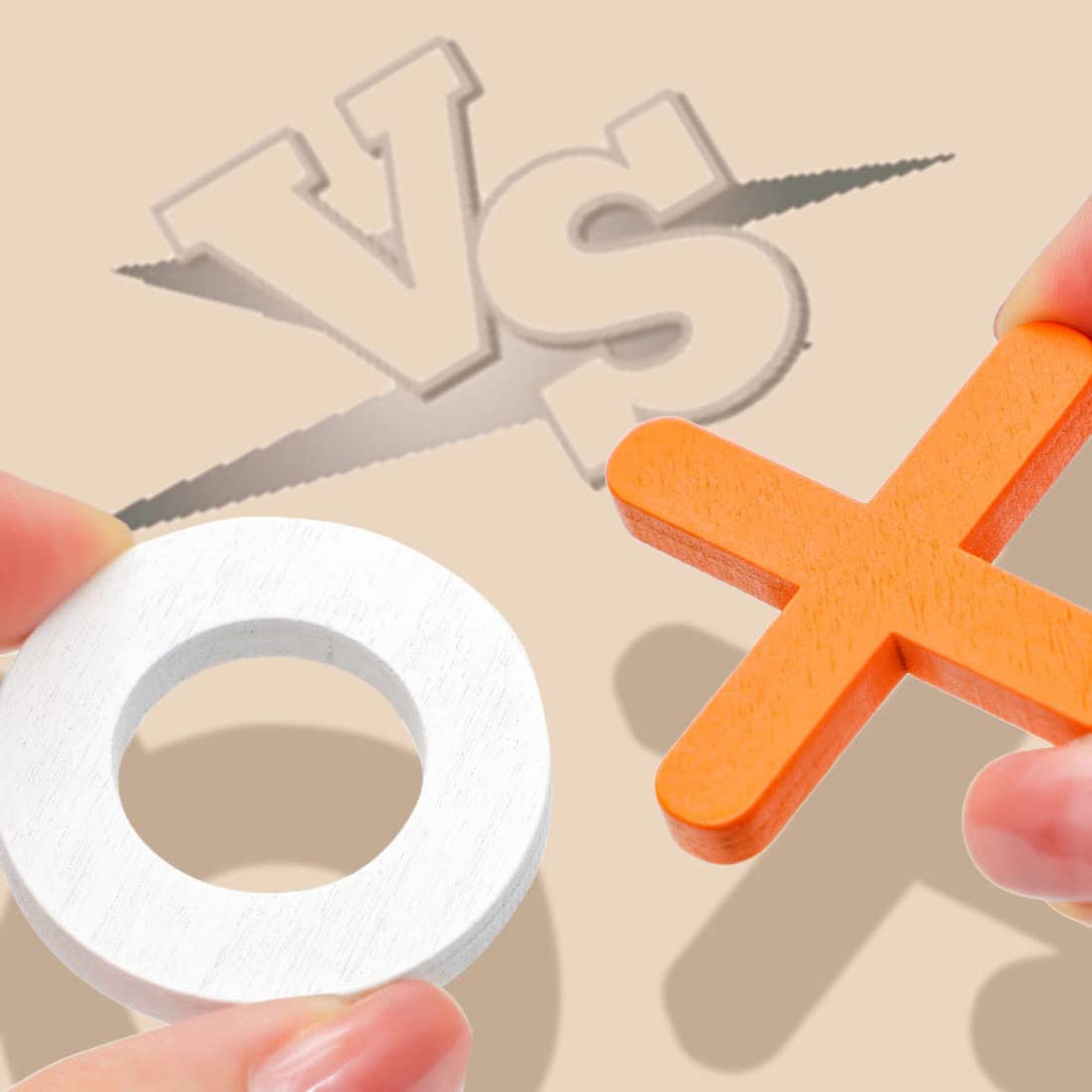 Foto 6 pulgar | Juego de Mesa Tic Tac Toe XO de Madera para Fiestas Familiares - Venta Internacional