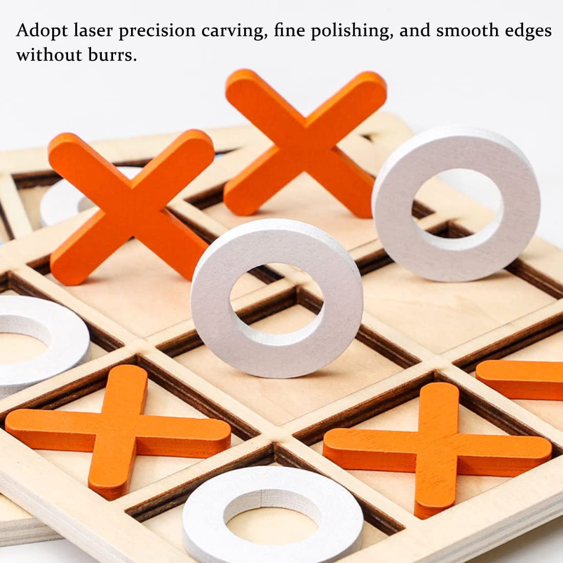 Foto 7 pulgar | Juego de Mesa Tic Tac Toe XO de Madera para Fiestas Familiares - Venta Internacional